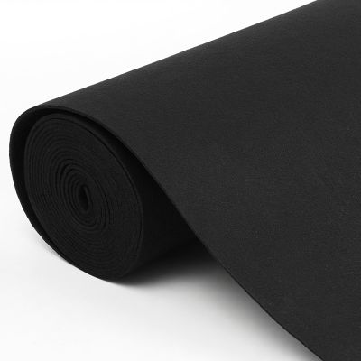 Nuanchu 200 x 16 Inch Black Underfelt Carpet for Speaker Sub Box, Rv, Boat, Marine, Auto, Truck, Car Trunk, Door Liner, Desk