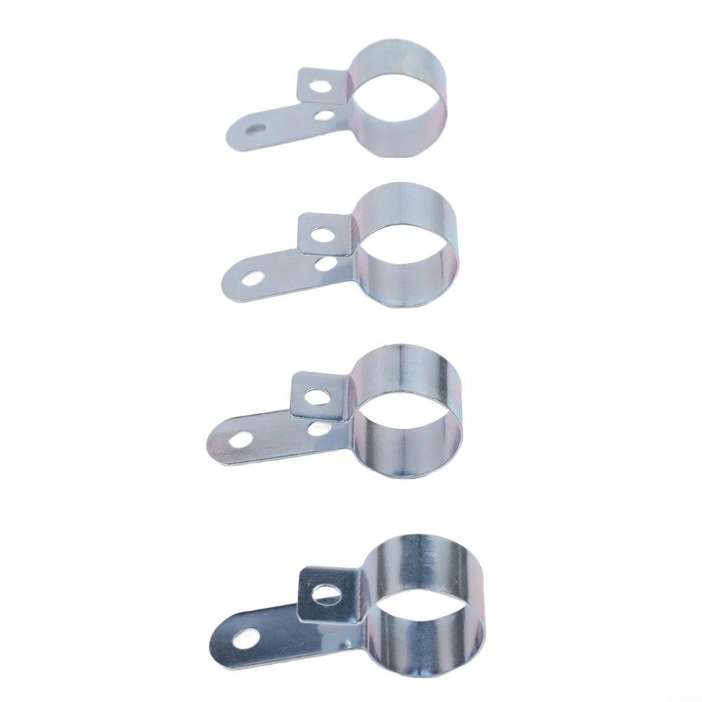 Stainless Steel Exhaust P Clip for Diesel Parking Heaters 24mm to 28mm Adjustable Pipe Fastener Compatible with Air TOPs 3500/5000 & D1LC/D4(2Pcs)
