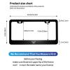Foruidea Butterfly Black White Matte Aluminum License Plate Frame with Black Screw Caps2pcs 2 Holes Black Licenses Plates Frames,Car Licenses Plate Covers Holders for Us Vehicles/Women/Men view 3