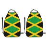 GGNKDL Jamaica Flag Prints 2-Pack Car Backseat Organizer Universal Fit Kick Mats Protector - Heavy Duty Waterproof & Stain Resistant Storage Accessories view 2