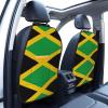 GGNKDL Jamaica Flag Prints 2-Pack Car Backseat Organizer Universal Fit Kick Mats Protector - Heavy Duty Waterproof & Stain Resistant Storage Accessories view 3