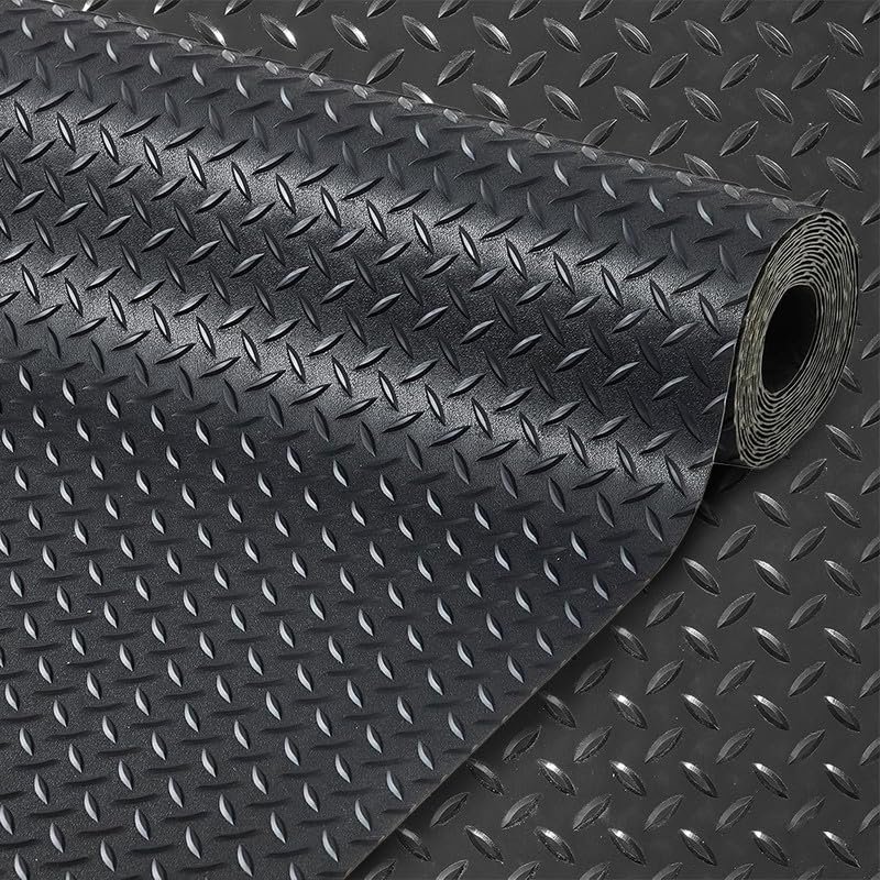 ALTRUISTIC Custom Size Garage Floor Mat 2.530mm Thickened Parking Mat,Non Slip PVC Floor Protector for Under Car,Golf Cart,Motorcycle Mat,Large SUVs,MPV, Pickup Truck,Water/Stain ResistantBlack