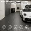 ALTRUISTIC Custom Size Garage Floor Mat 2.530mm Thickened Parking Mat,Non Slip PVC Floor Protector for Under Car,Golf Cart,Motorcycle Mat,Large SUVs,MPV, Pickup Truck,Water/Stain ResistantBlack view 2