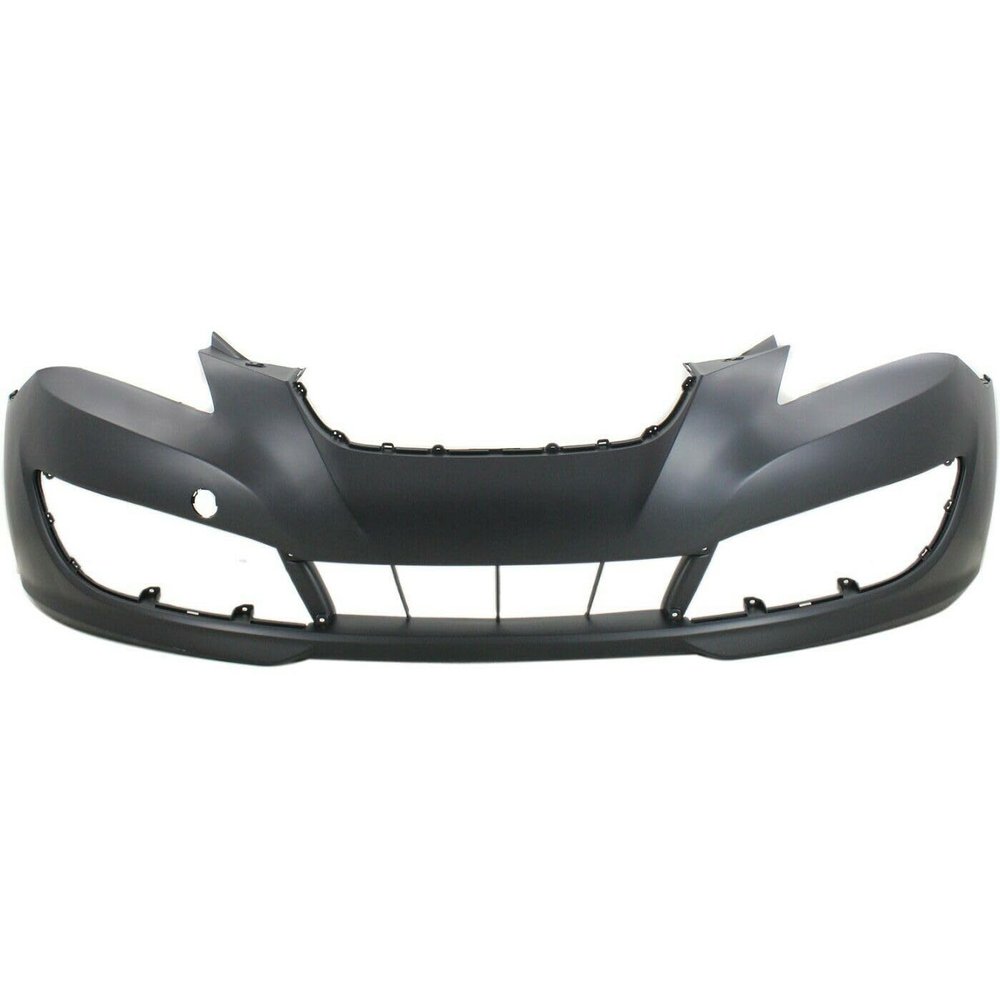 RJDCRYJD Bumper Cover 1pc Front Primed Plastic W/Fog Lamp Holes for Hyundai for Genesis Coupe 2.0T GT/Track 2010-3.8 R 2011-2012