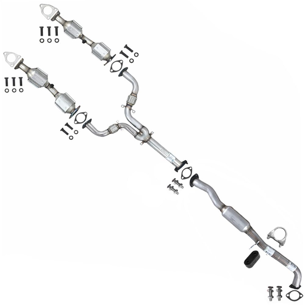 Exhaust Pair of Catalytic Y Pipe Resonator for Nissan 350Z 2003-2006 3.5L