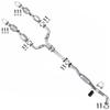 Exhaust Pair of Catalytic Y Pipe Resonator for Nissan 350Z 2003-2006 3.5L view 1