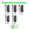 Rondrive 7 Buttons Key Cover Compatible with Kia Sportage 2026 2025 K4 K5 Telluride Carnival Sorento EV6 EV9 Genuine Leather Car Key Fob Case, Black view 2
