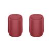 EAGRI 2 Pcs Car Cup Holder Box for 2022-2025 2026 Ford Maverick, Automotive Seat Gap Organizer Premium PU Leather Storage Bin Interior Trash Can Versatile,Red view 1