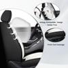 JXTH Car Seat Covers Full Set for Nissan Maxima 2000-2023, Waterproof Nappa Leather Car Seat Cover with Memory Foam, Full Coverage&360 Protection Car Seat Covers Sets (5 Seat,Cream White) view 2