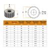 Steel Heavy Duty Motor Pinion Gear 1pcs 1M 81-90T Carbon Steel Cylindrical Gear for Transmission Parts(1M88T - Bore 10 mm) view 2