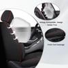 JXTH Car Seat Covers Full Set for Chevrolet Trax 2015-2026, Waterproof Nappa Leather Car Seat Cover with Memory Foam, Full Coverage&360 Protection Car Seat Covers Sets (5 Seat,Black&Red) view 2
