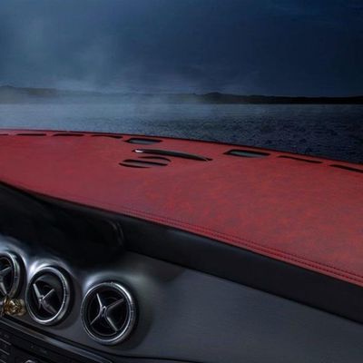 BFRAGTGS Car Dashboard Cover Mat for Lincoln Corsair 2020 2021 2022, Dash Pad Sun Protector, Non-Slip Interior Dash Cover to Reduce Reflection & Heat, Custom Fit Look,B Red