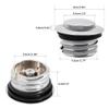 Flush Pop Up Reservoir Gas Cap Vented Fuel Tank 2.5mm Compatible with Motorcycle Parts Touring Sportster Street Bob Super Wide Fat view 2