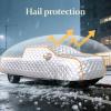 Hail Protector Car Cover Truck for Ford Ranger Regular Cab (2019-2022),Hail Blanket for Truck,Heavy Duty 5 Layers Thicken Hail Padded Car Cover Waterproof All Weather(Sliver) see4 view 2