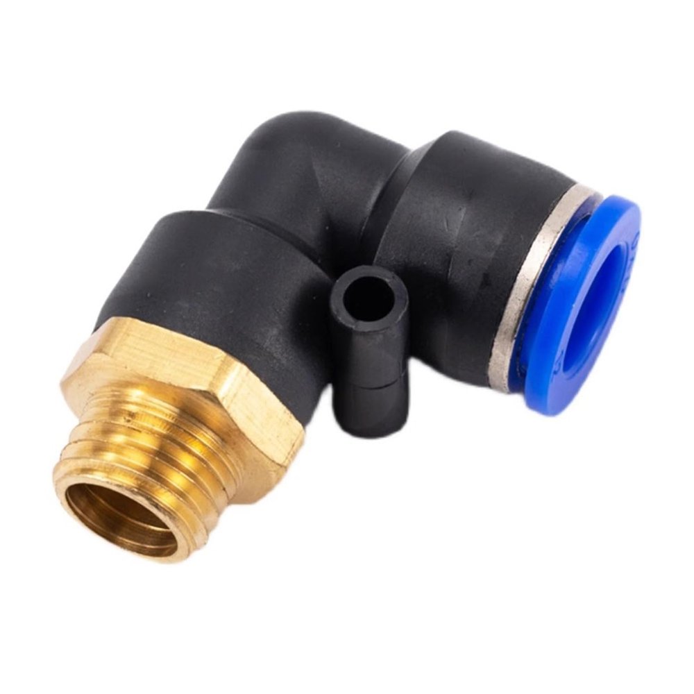 Pneumatic Quick Connector Elbow PL Metric External M Thread M6 M8 M10 M12 PU Air Pipe 6 8 10 12mm PL6-M8X1 M8x1.25 M10x1.5 M16x1(PL6-M10X1)