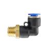 Pneumatic Quick Connector Elbow PL Metric External M Thread M6 M8 M10 M12 PU Air Pipe 6 8 10 12mm PL6-M8X1 M8x1.25 M10x1.5 M16x1(PL6-M10X1) view 3