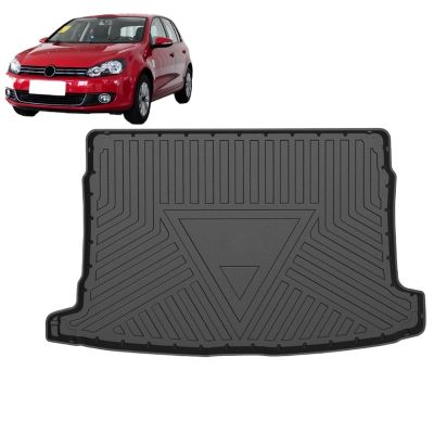 Car Cargo Liner All-Weather TPE Non-Slip Trunk Mats Boot Tray Carpet Compatible with VW Golf Mk6 2008-2011 Interior Accessories