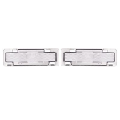 ALMULOO Side Marker Light Front Pair Compatible with 1982-1992 Chevrolet Camaro Pontiac Firebird Replacement for GM2551110 GM2550118 915589 915590 Clear Lens