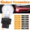ecocstm 20 PCS 3157 Tail Light Bulb, Miniature 4157 Brake Light Bulb, Waterproof 3157 4157 Turn Signal Bulb, Automotive Side Marker Tail Light Replacement for Truck SUV Car (White) view 2