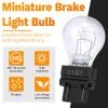 ecocstm 20 PCS 3157 Tail Light Bulb, Miniature 4157 Brake Light Bulb, Waterproof 3157 4157 Turn Signal Bulb, Automotive Side Marker Tail Light Replacement for Truck SUV Car (White) view 4
