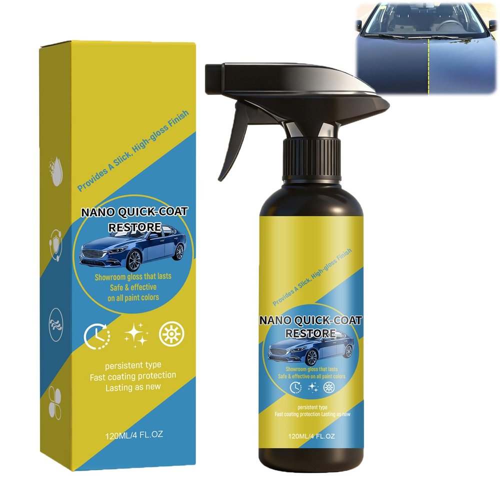 Car Nano Quick-Coat Restore-Coating Spray,2026 Advanced Automobile Quick-Acting Coating Agent,Quick Effect Coatingagent Spray With Dust Proof,For Shine & Protection (1)