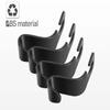 Jonronfey Car Seat Headrest Hook Universal Car Accessory Hook Storage Rack Fits Handbags, purse hook Umbrellas Compatible with Most Vehicle Models Black S-Shaped Design view 2