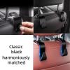 Jonronfey Car Seat Headrest Hook Universal Car Accessory Hook Storage Rack Fits Handbags, purse hook Umbrellas Compatible with Most Vehicle Models Black S-Shaped Design view 4