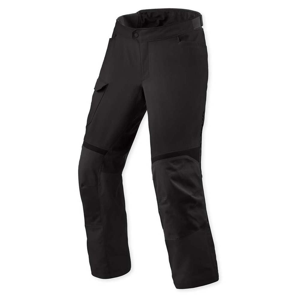 REV'IT! Men's Convergent H2O Adventure Touring Motorcycle Pants (Black - 2X-Large Long)