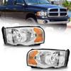 WEELMOTO Headlights Assembly for 02-05 Dodge Ram 1500 2500 3500 view 1