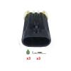 automotive wire connectors 1/5/10 Pcs 3 Pin DJ7032Y-1.5-11 Automotive Temperature Transducer Socket DJ7032Y-1.5-21 Car maintenance(Male with Pin,1pcs) view 2
