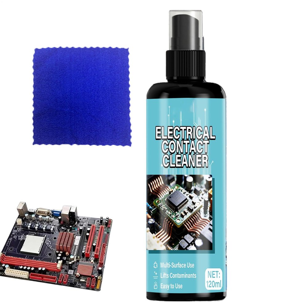 Mainboard Cleaning Solution - 120ml Non-Damaging Precision Instruments Maintenance Liquid - Motherboard Cleaning Liquid for PCB Motherboard Connectors