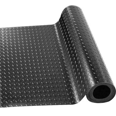 LITA Garage Floor Mat, PVC Flooring Roll Thickened Garage Mats, Heavy Duty Parking Mat Waterproof Nonslip Floor Protector for Car, Trailer, SUV, Basement, Gym (Black) (2 Feet x 2 Feet)