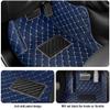 Car Floor Mats for Cadillac ATS Long 2014-2018 with Pocket, Faux Leather Floor Mats for Car, All Weather Easy to Clean,Premium Car Accessories(Blue and Beige) view 4