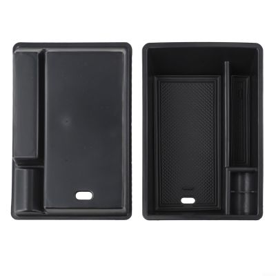 Deskbloom Central Armrest Storage Box Organizer Tray for Q3 and F3 Sportback 2019-2023 LHD Interior