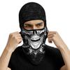 Red Plume 3D Skull Balaclava Face Mask Motorcycle Ski Scarf Men Women Windproof UV Protection Halloween Cosplay Outdoor Sport view 2