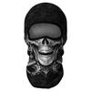 Red Plume 3D Skull Balaclava Face Mask Motorcycle Ski Scarf Men Women Windproof UV Protection Halloween Cosplay Outdoor Sport view 4