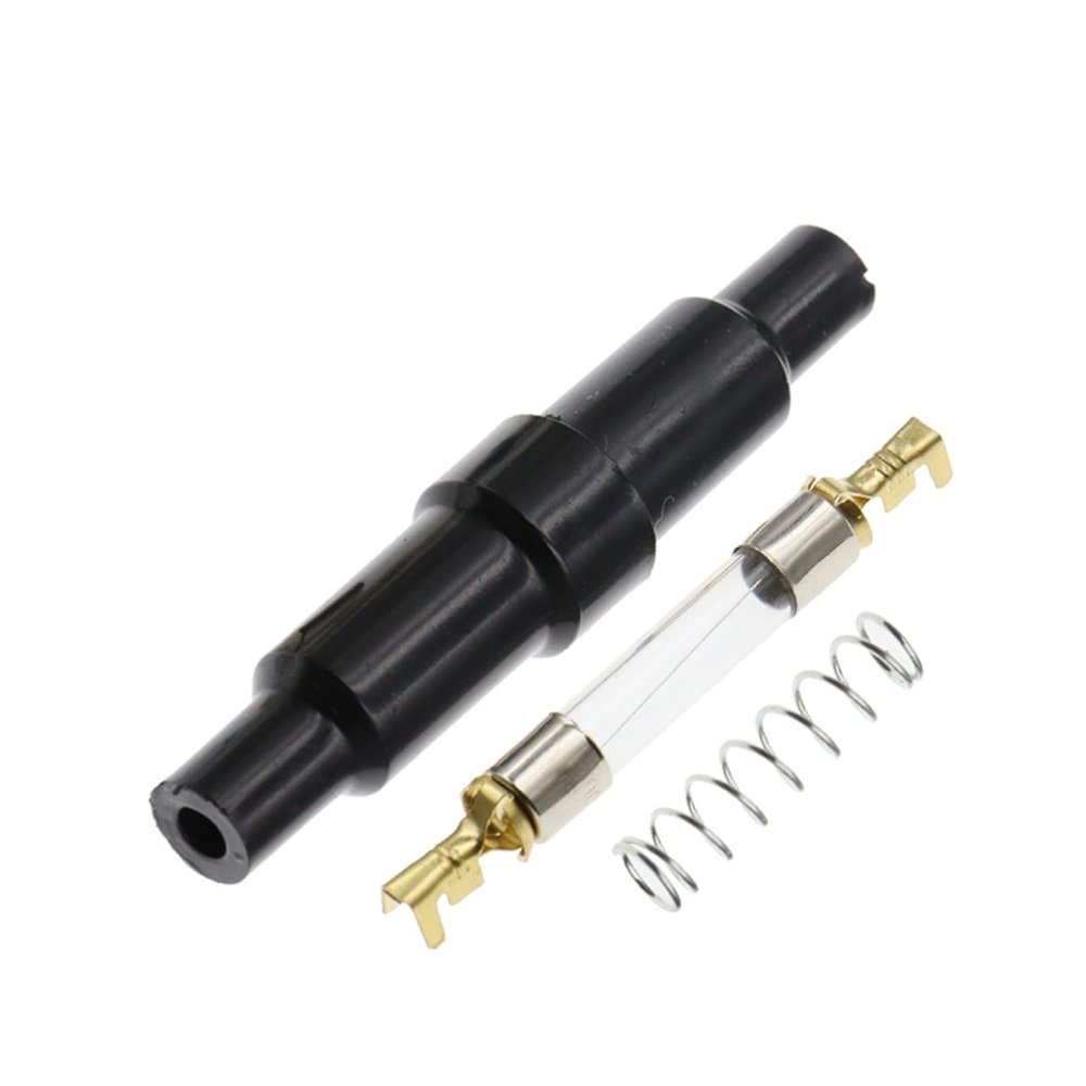 Car Fuse Tube 5X20MM 6X30MM 250V Screw Type Quick Blow Plastic Shell Male Female,Spring,Crimping Terminal Safety Socket(5PCS,6X30MM,3A)