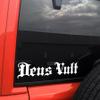 Green - Deus Vult God Wills It Medieval Script Vinyl Decal 10 x 2.5-inch Waterproof for Car Window Laptop Outdoor Use view 3