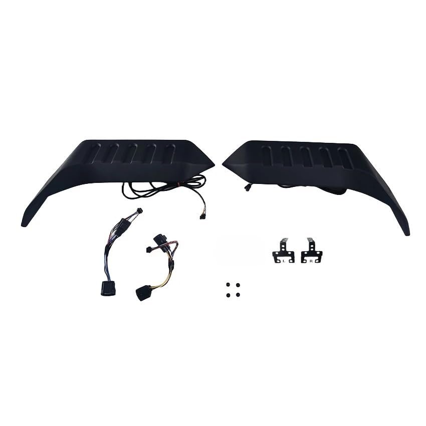 for Jeep Wrangler JK JL 2007-2017 2018 2019 2020 2021 2022 2023 Rear Roof Light Spoiler Tail Side Splitter Top Wing Lip Body Kit(2007-2017JK EUUSA)