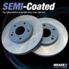 Brake X Front and Rear Brake Pads and Rotors Kit replacement for 2013 AUDI A3 | ARES Semi Coated Rotors and Alpha Ceramic Brake Pads view 4