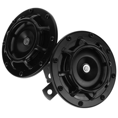 HEANUJJ Motorcycle Horn Pair 12v Waterproof Loud Metal Scooter Atv Replacement High and Low Tone Horns for Motorbike Accessories