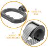 RUNROTOO Bus Grab Handle Ring Replacement for Subway and Bus, Gray Oval Car Assist Handle with Strap, Elderly Mobility Aid and Passenger Support Accessory view 3