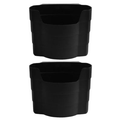 TOMETURE 2pcs Car Vent Cup Holders and French Fry Holders Set, Vehicle Air Vent Drink and Snack Organizer Box for Interior Storage and Trash, Suitable for Travel and Daily Use
