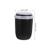 MUSISALY Car Ashtray with Lid Smokeless Auto Ashtray Bling Metal Butt Bucket with LED Light Indicator Portable Windproof Car Trash Can for Vehicle Interior Accessories view 2