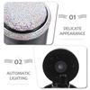 MUSISALY Car Ashtray with Lid Smokeless Auto Ashtray Bling Metal Butt Bucket with LED Light Indicator Portable Windproof Car Trash Can for Vehicle Interior Accessories view 3