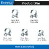 Eoppen 14-16mm Fuel Injection Hose Clamps, 9/16 Inch-5/8 Inch Fuel Injection Gas Line Hose Clamps for Diesel Petrol Pipe view 2
