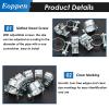 Eoppen 14-16mm Fuel Injection Hose Clamps, 9/16 Inch-5/8 Inch Fuel Injection Gas Line Hose Clamps for Diesel Petrol Pipe view 3