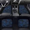 CXOVUDY Blue Rose Car Floor Mats Set of 4,Closeup Flower Bouquet Beautiful Blossoms Floor mats for Cars Universal Front Rear Vehicle Foot Rugs Dark Floral Pattern Car Accessories for Trucks Sedans view 2