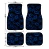 CXOVUDY Blue Rose Car Floor Mats Set of 4,Closeup Flower Bouquet Beautiful Blossoms Floor mats for Cars Universal Front Rear Vehicle Foot Rugs Dark Floral Pattern Car Accessories for Trucks Sedans view 3