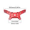 RC Models For Mjx For Hyper Go 14209 14210 2Pcs Metal Front Rear Shock Tower Bracket Mount Remote Control Car Aluminum Upgrade Parts(Red) view 3